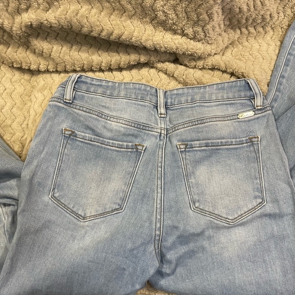 SIZE 7/27 KANCAN ESTILO JEANS HIGH RISE EXTREME FLARE HIPPIE BOHO FUNKY - Picture 3 of 9